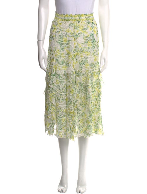 Alice + Olivia Floral Print Midi Length Skirt