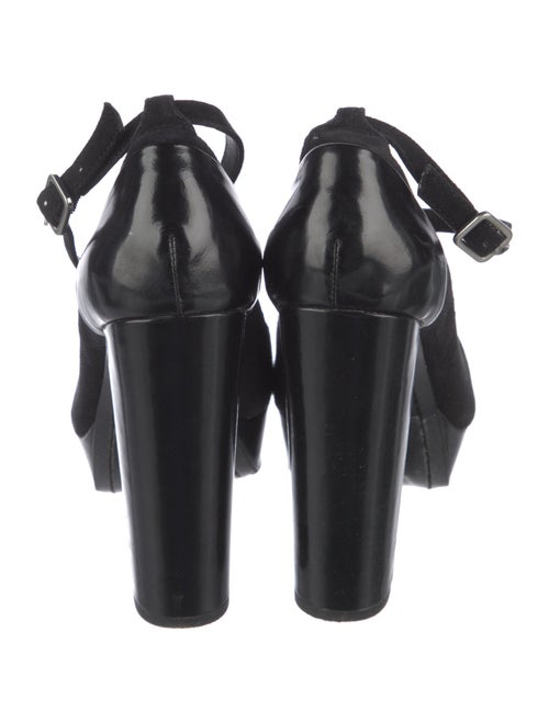 Alice + Olivia Suede T-Strap Pumps