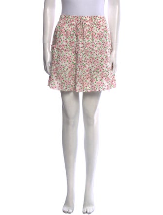 Alice + Olivia Floral Print Mini Skirt