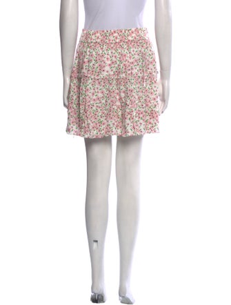 Alice + Olivia Floral Print Mini Skirt