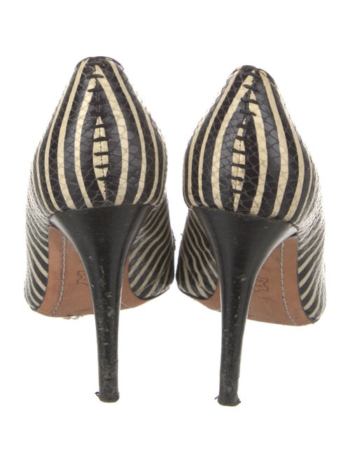 Alice + Olivia Leather Animal Print Pumps