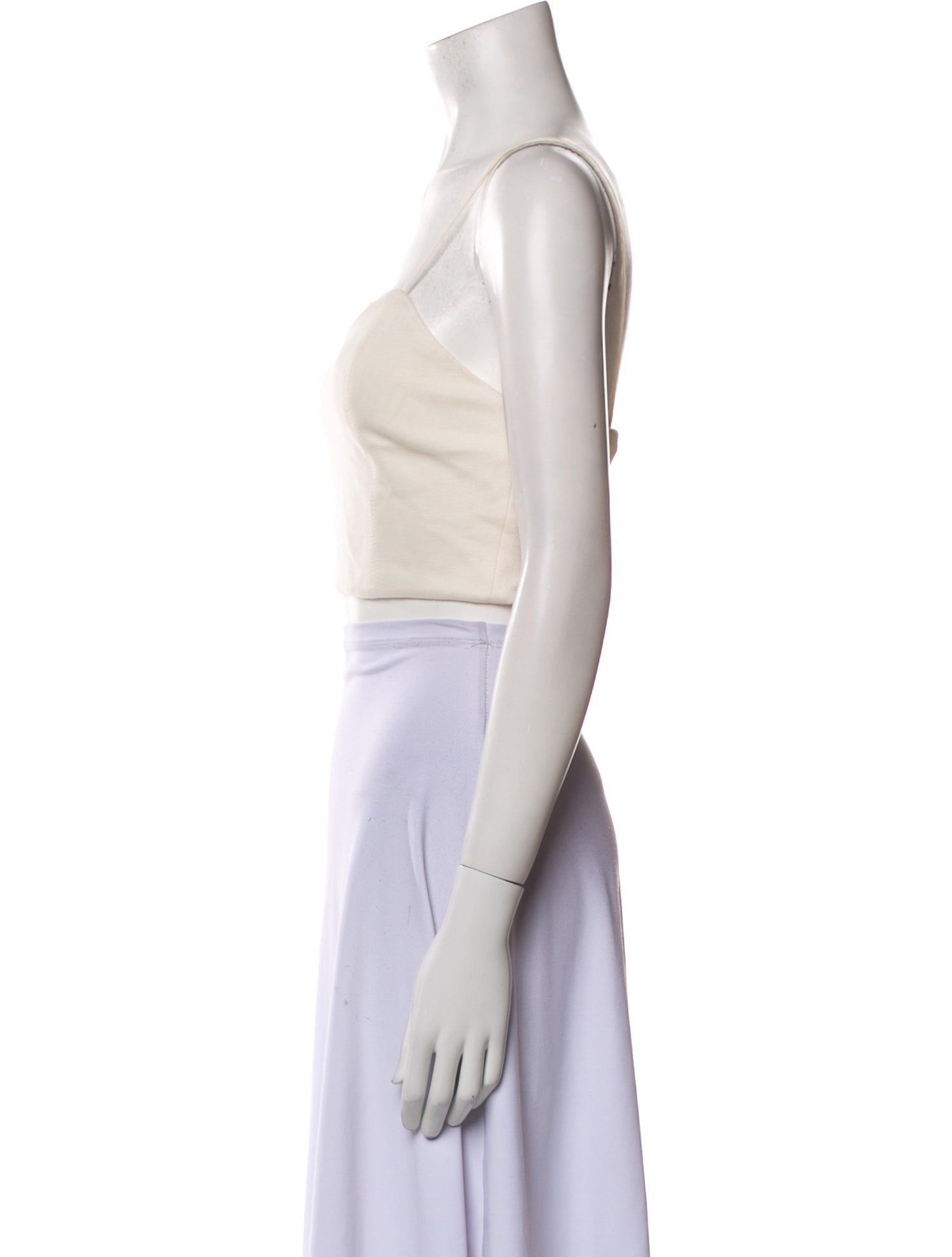 Alice + Olivia Square Neckline Sleeveless Crop Top