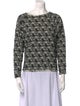 Alice + Olivia Printed Scoop Neck Sweatshirt