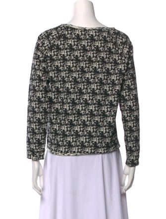 Alice + Olivia Printed Scoop Neck Sweatshirt