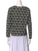 Alice + Olivia Printed Scoop Neck Sweatshirt