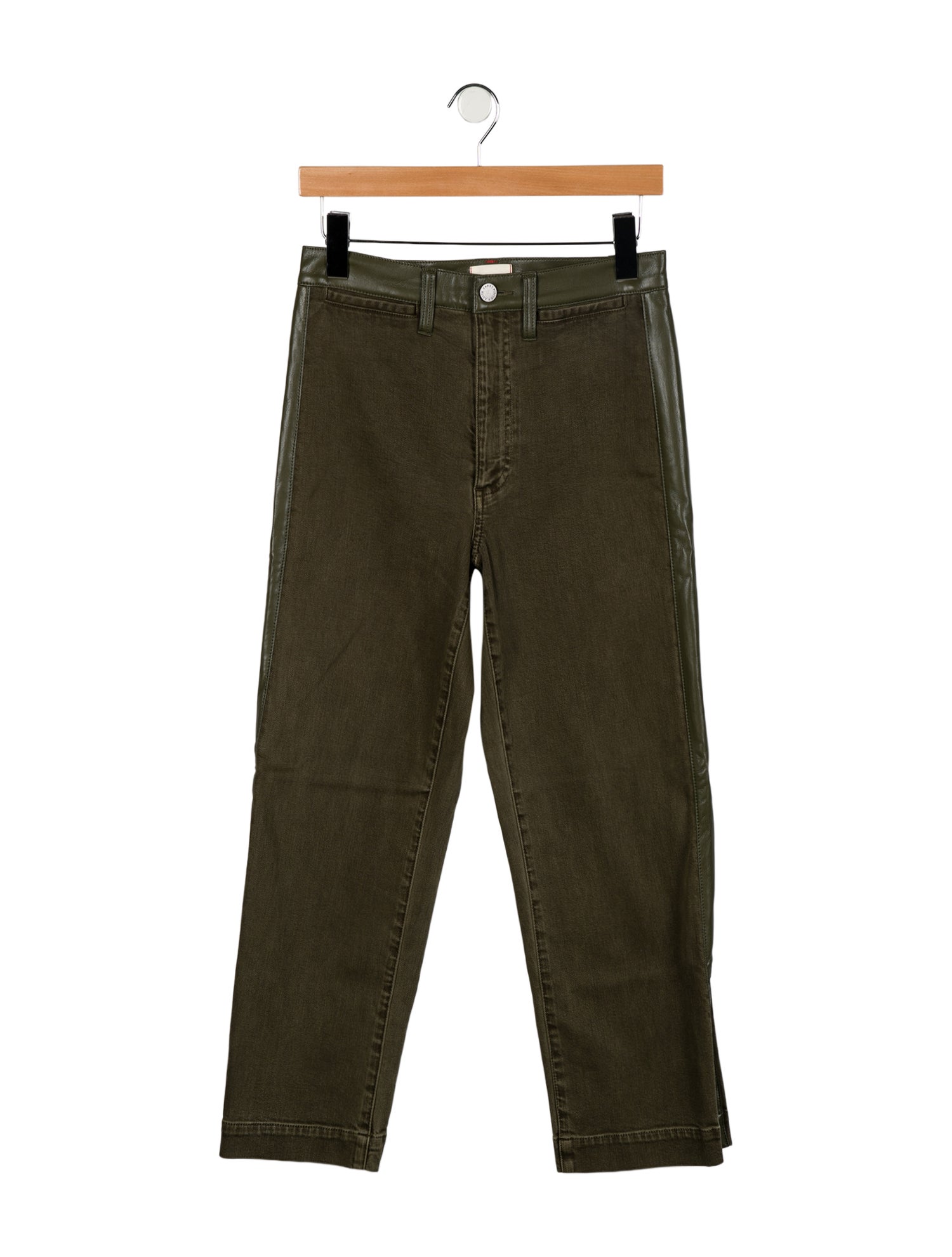 Alice + Olivia High-Rise Straight Leg Jeans