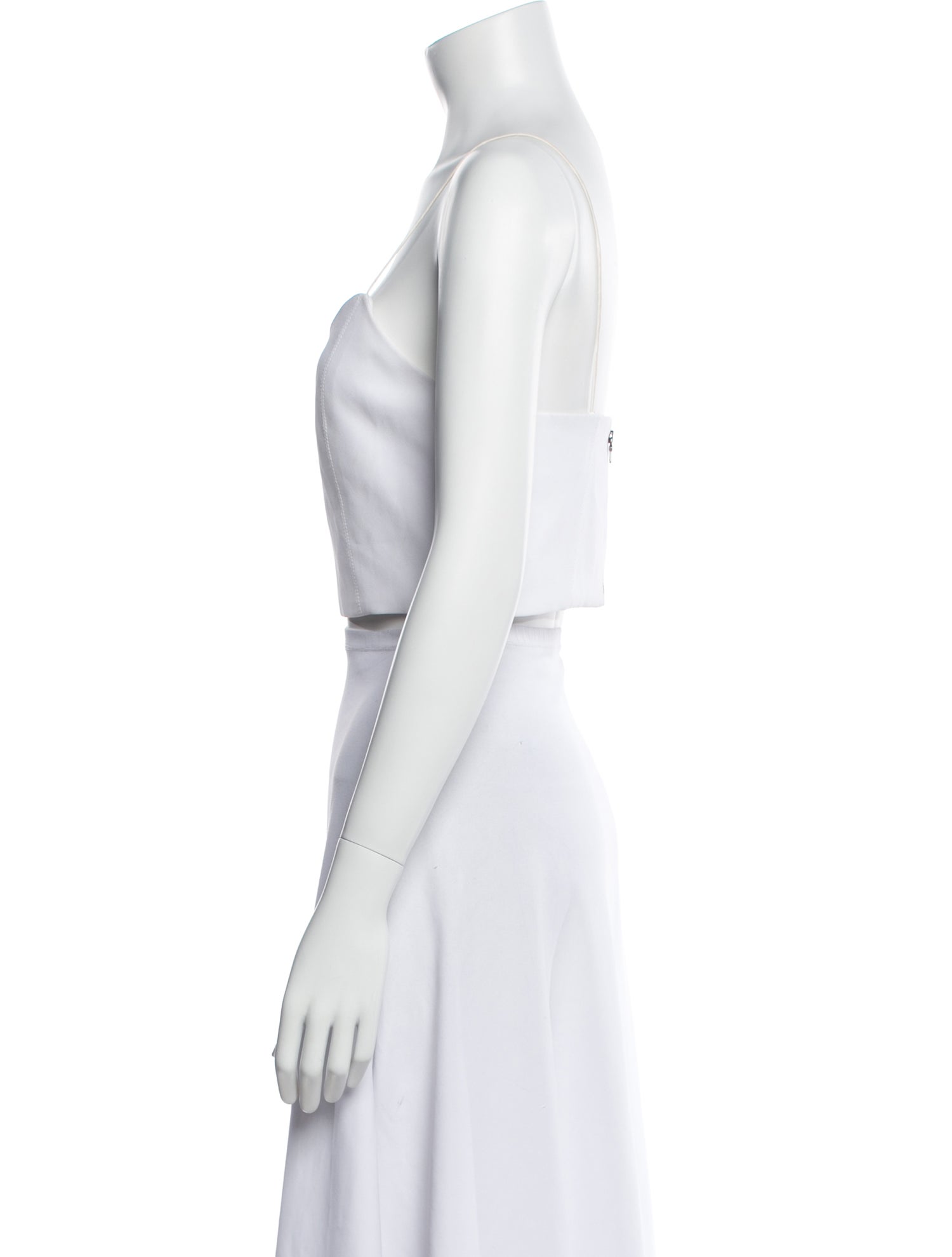 Alice + Olivia Square Neckline Sleeveless Crop Top