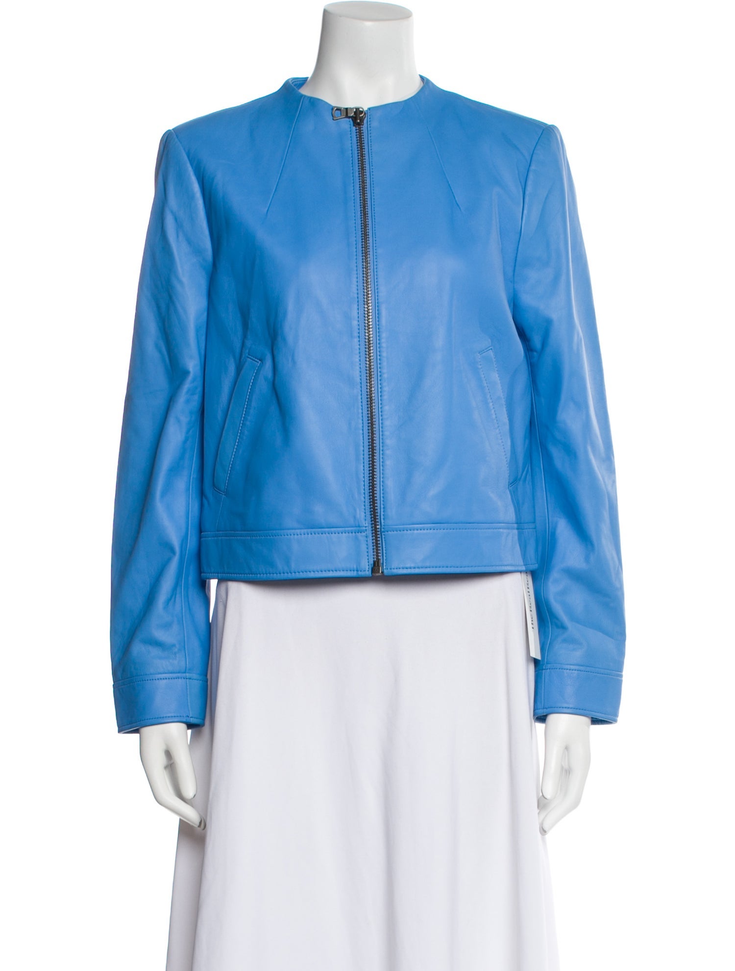 Alice + Olivia Lamb Leather Jacket