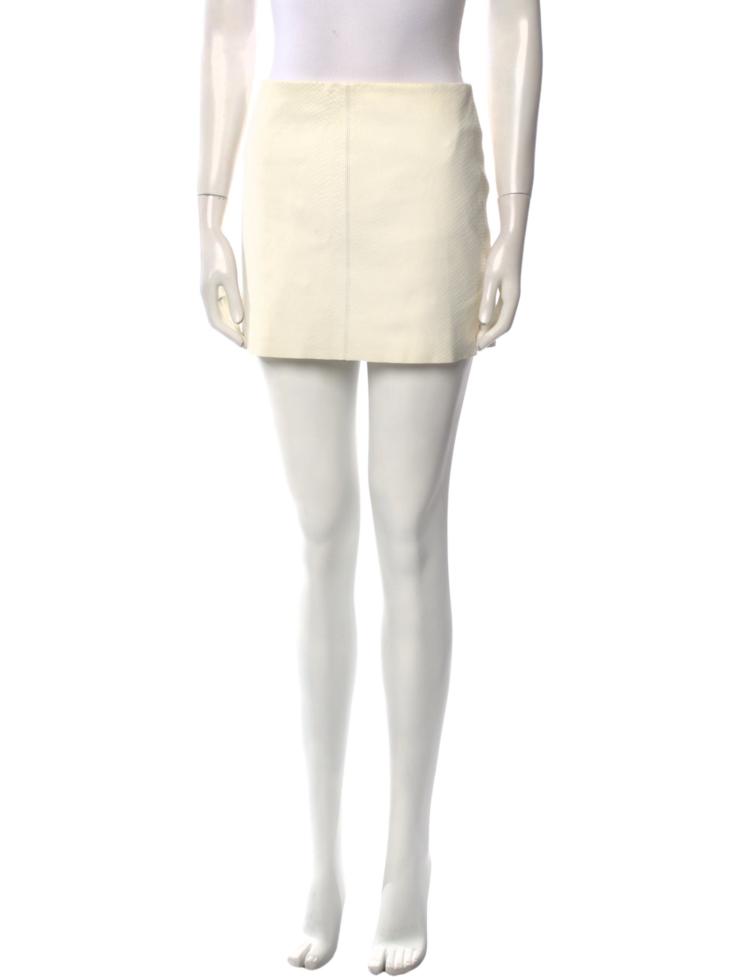 Alice + Olivia Lamb Leather Mini Skirt