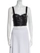 Alice + Olivia Square Neckline Sleeveless Crop Top