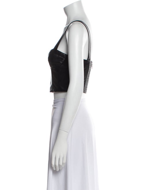 Alice + Olivia Square Neckline Sleeveless Crop Top