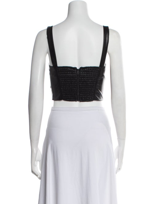 Alice + Olivia Square Neckline Sleeveless Crop Top