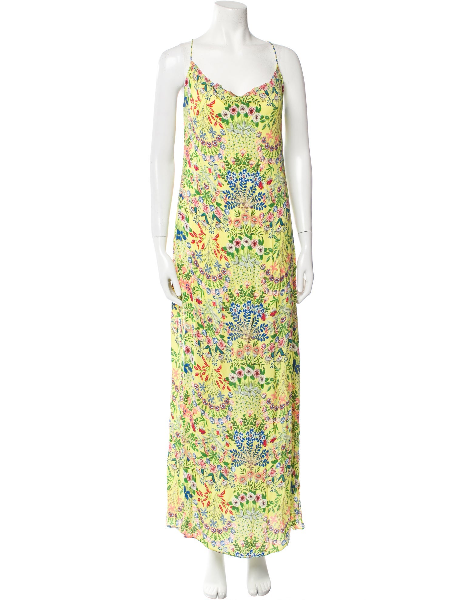 Alice + Olivia Floral Print Long Dress