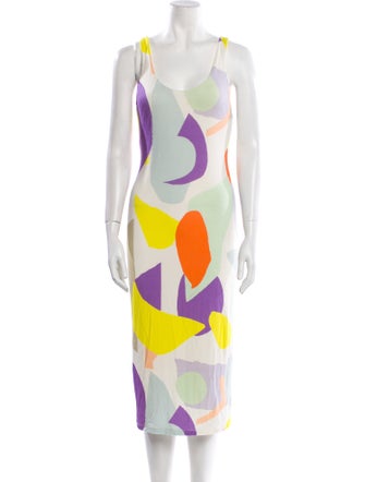 Alice + Olivia Printed Midi Length Dress