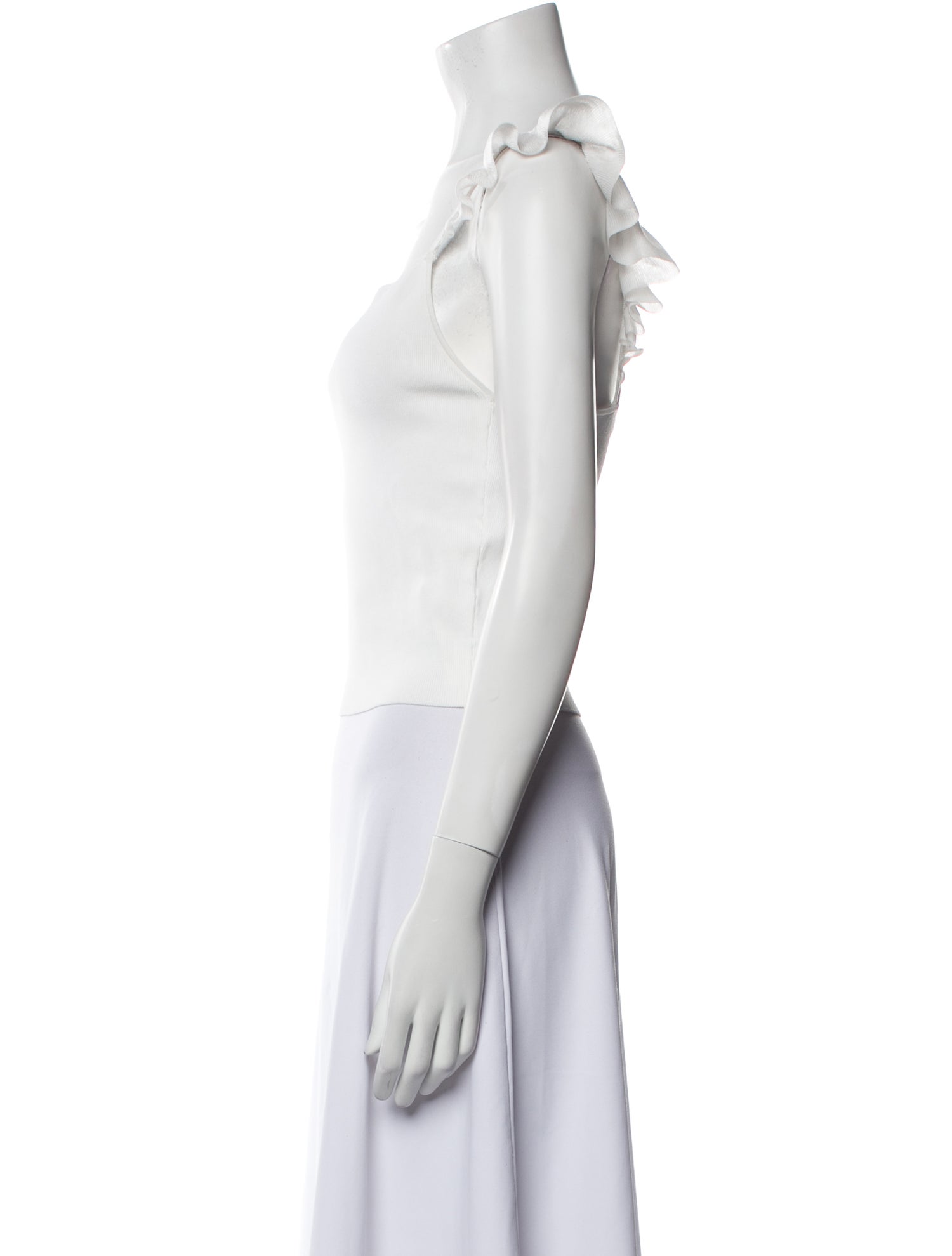 Alice + Olivia Square Neckline Sleeveless Crop Top