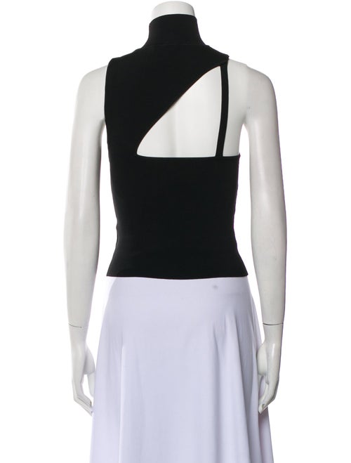 Alice + Olivia Turtleneck Sleeveless Crop Top