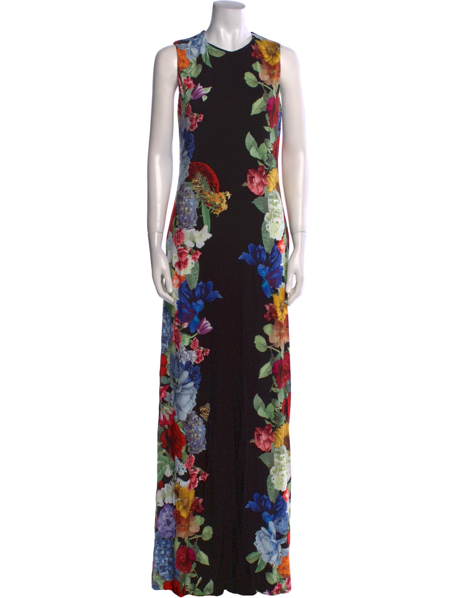 Alice + Olivia Floral Print Long Dress w/ Tags
