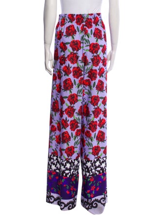 Alice + Olivia Floral Print Wide Leg Pants