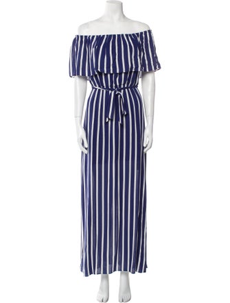 Alice + Olivia Striped Long Dress