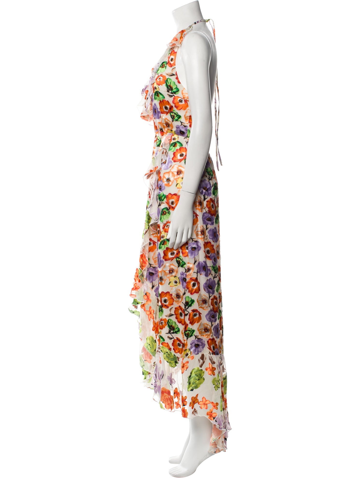 Alice + Olivia Floral Print Long Dress