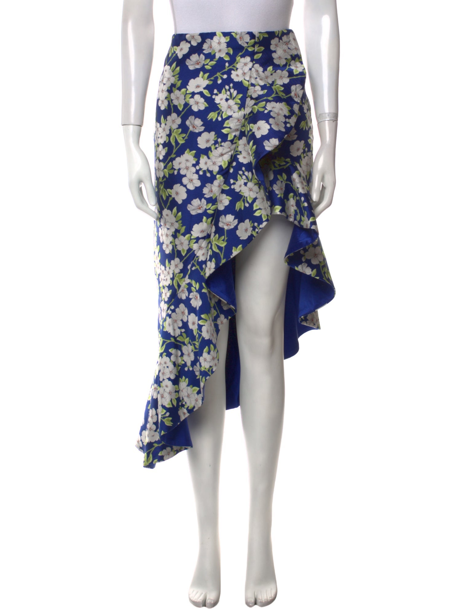 Alice + Olivia Floral Print Midi Length Skirt