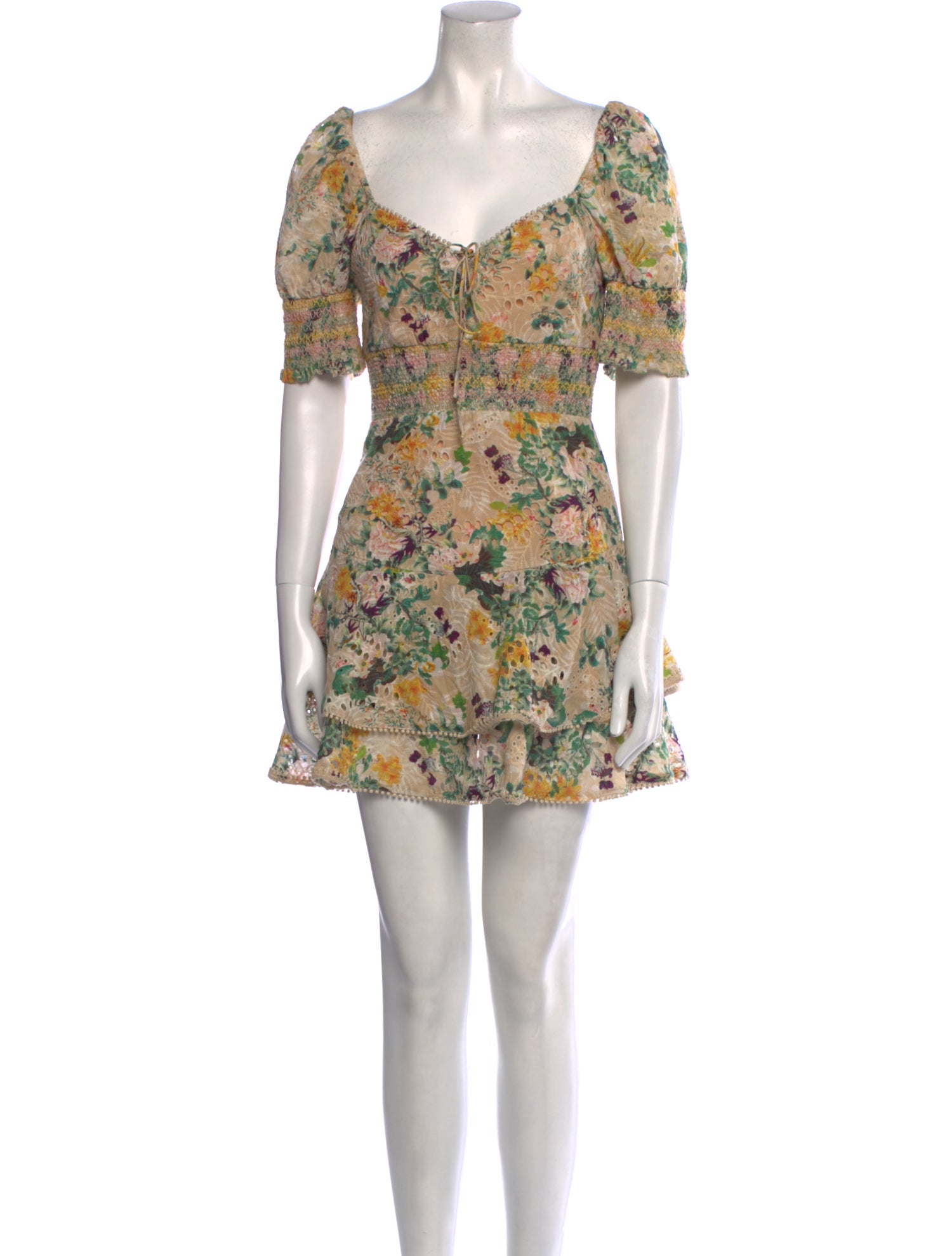 Alice + Olivia Floral Print Mini Dress