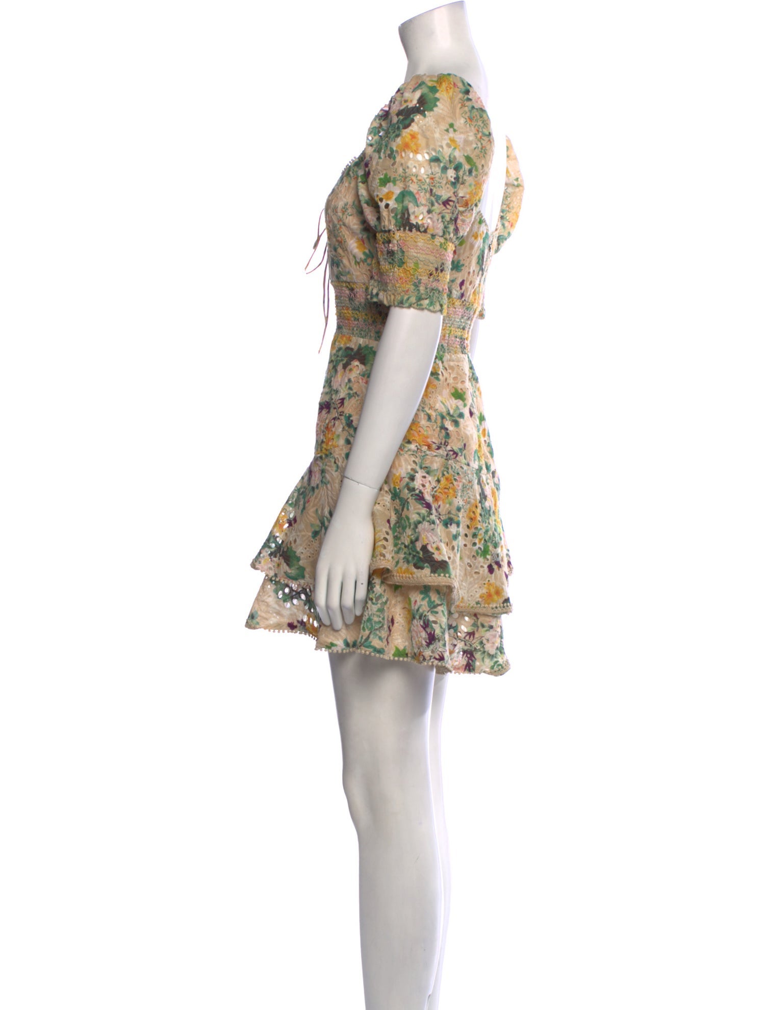Alice + Olivia Floral Print Mini Dress