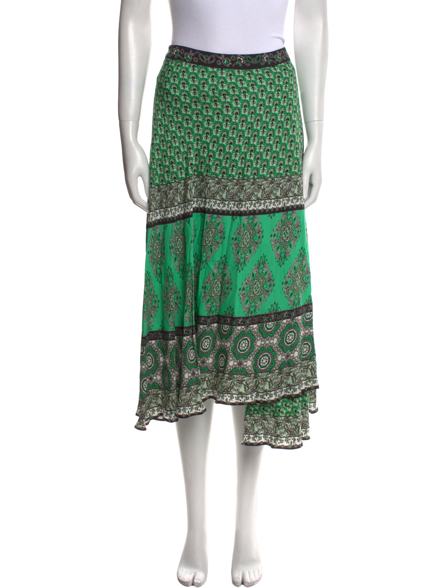 Alice + Olivia Printed Midi Length Skirt