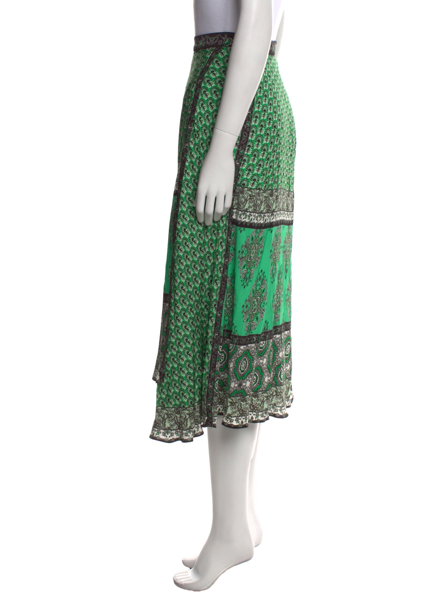 Alice + Olivia Printed Midi Length Skirt