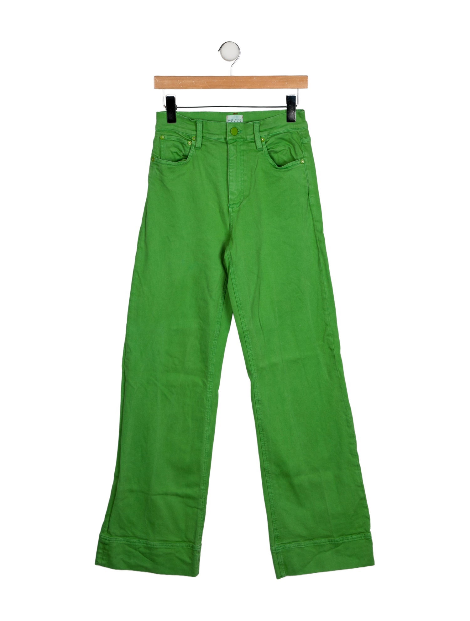 Alice + Olivia High-Rise Wide Leg Jeans