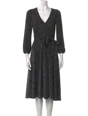 Alice + Olivia Printed Midi Length Dress