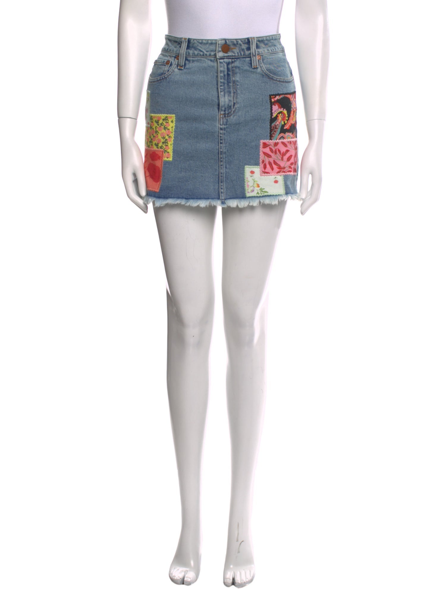 Alice + Olivia Graphic Print Mini Skirt