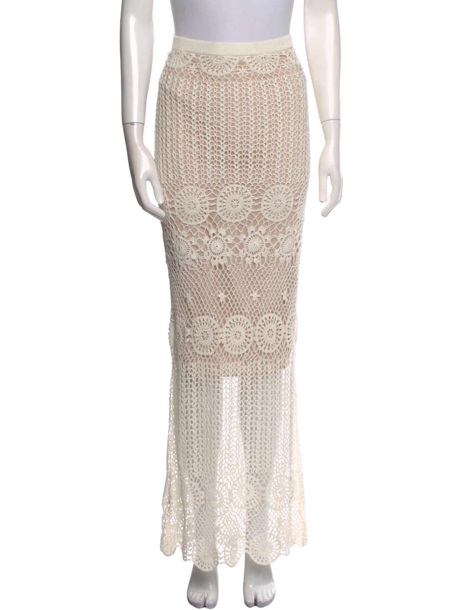 Alice + Olivia Linen Long Skirt