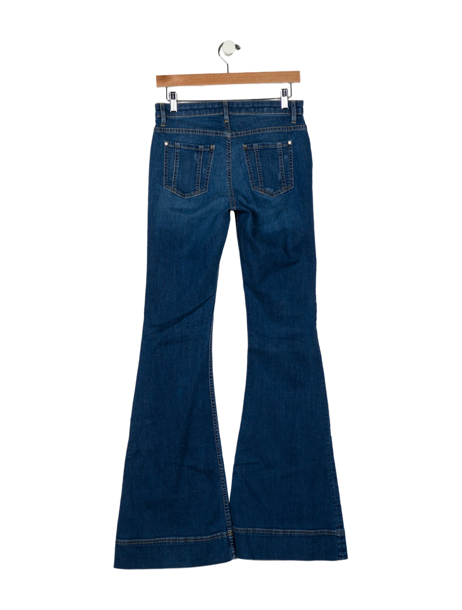 Alice + Olivia Mid-Rise Wide Leg Jeans