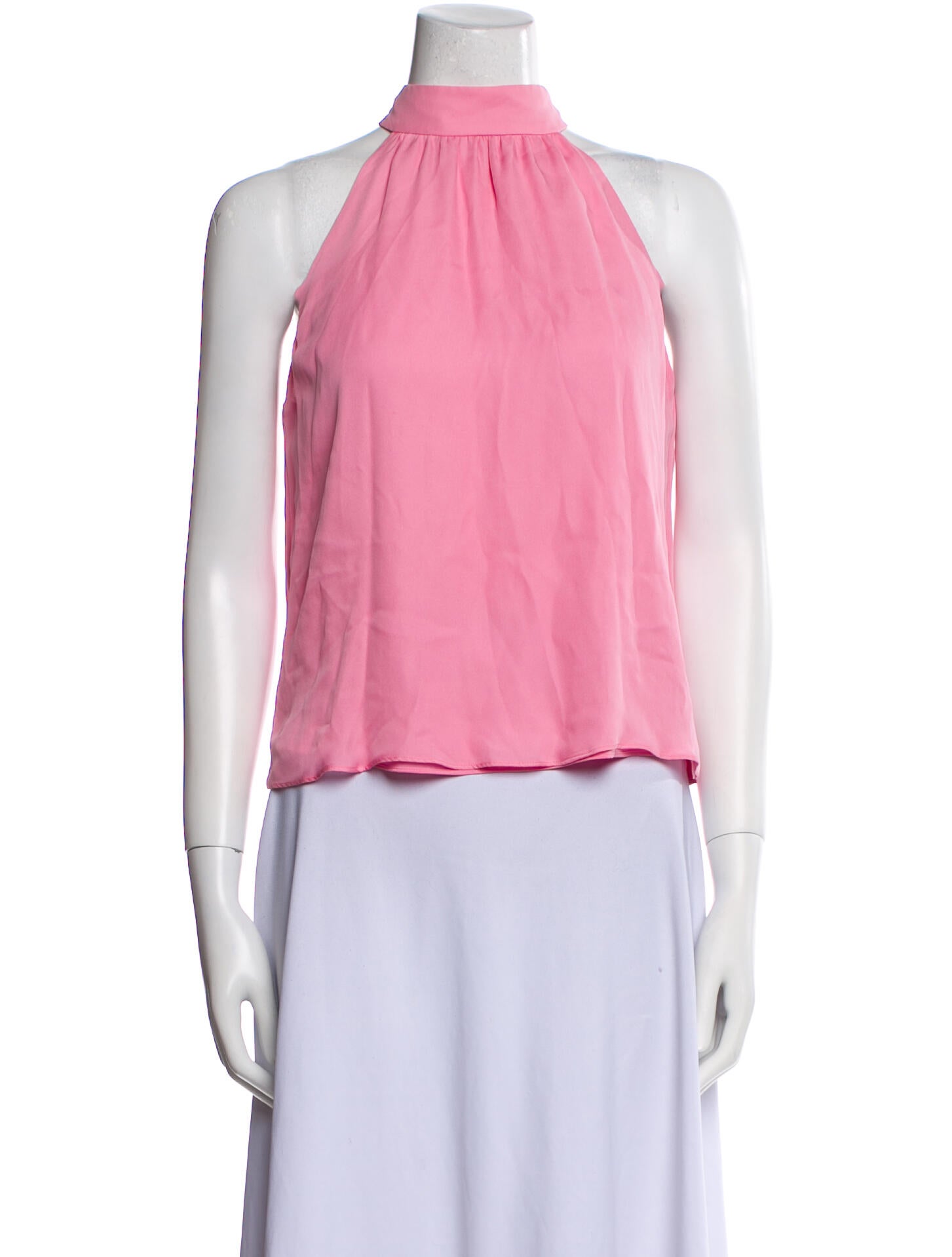 Alice + Olivia Silk Halterneck Crop Top w/ Tags