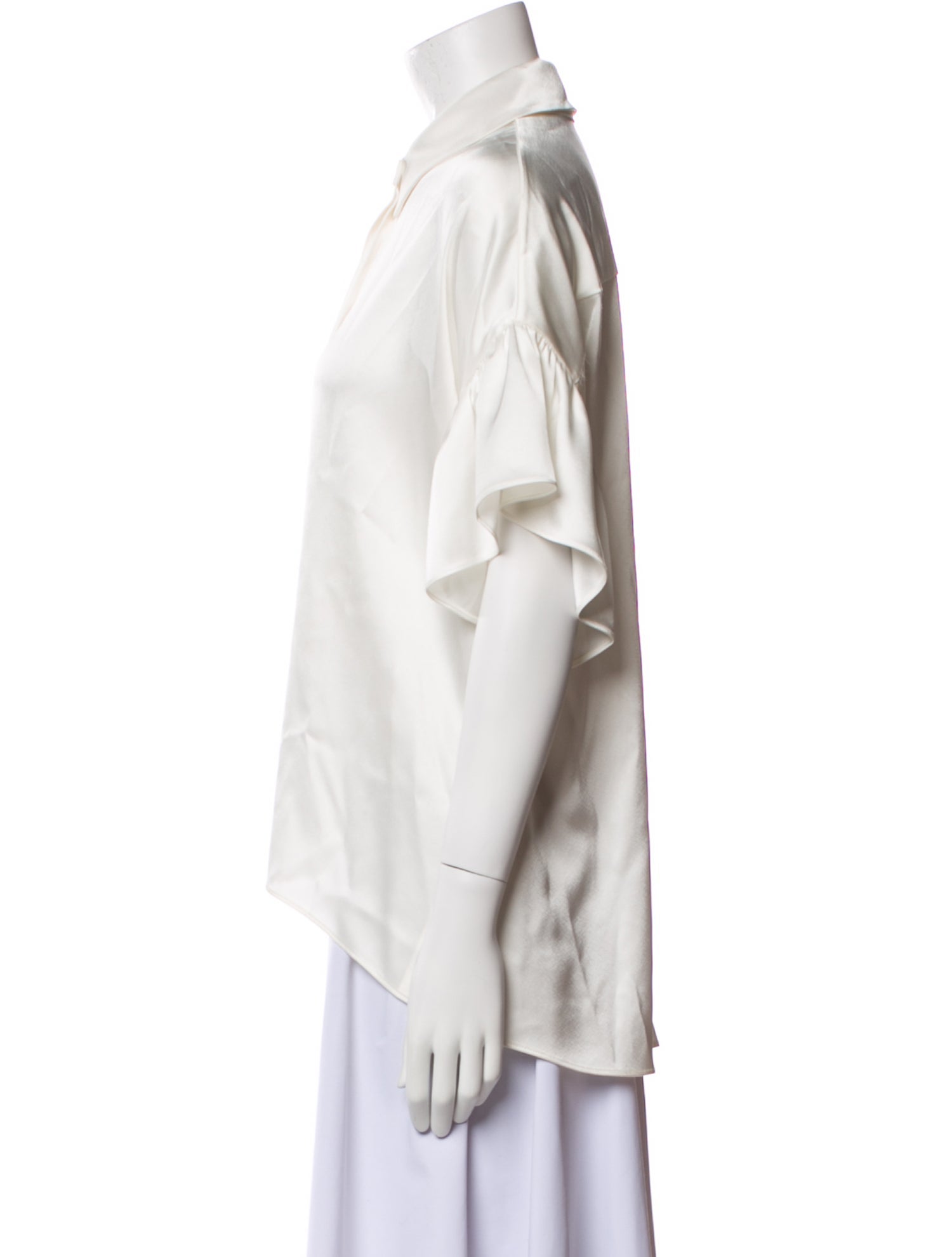 Alice + Olivia Short Sleeve Button-Up Top