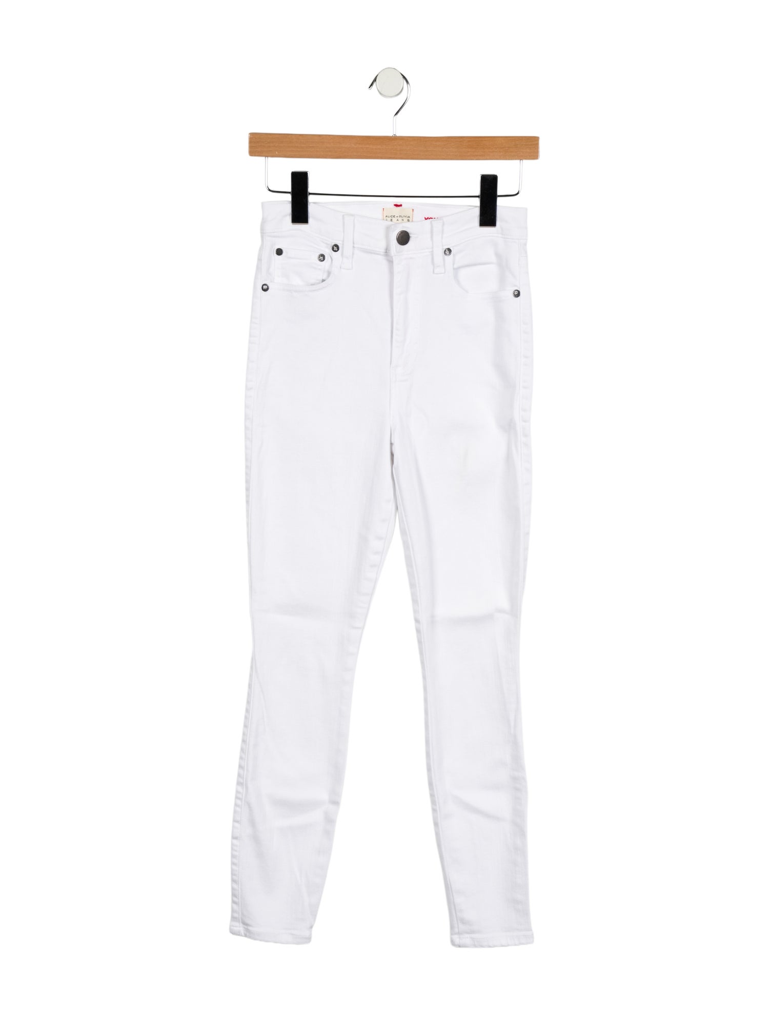 Alice + Olivia High-Rise Skinny Leg Jeans