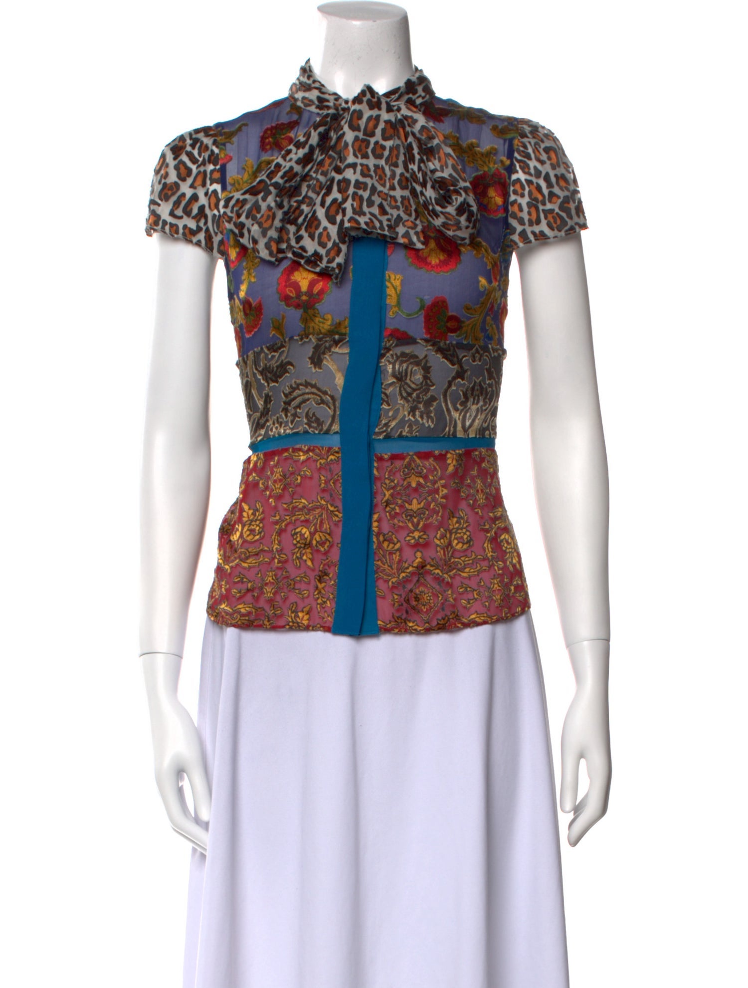 Alice + Olivia Angora Printed Top