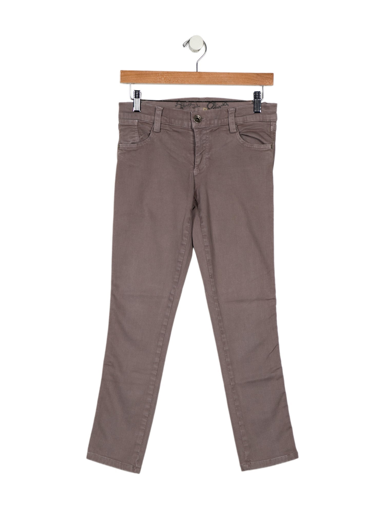 Alice + Olivia Low-Rise Skinny Leg Jeans