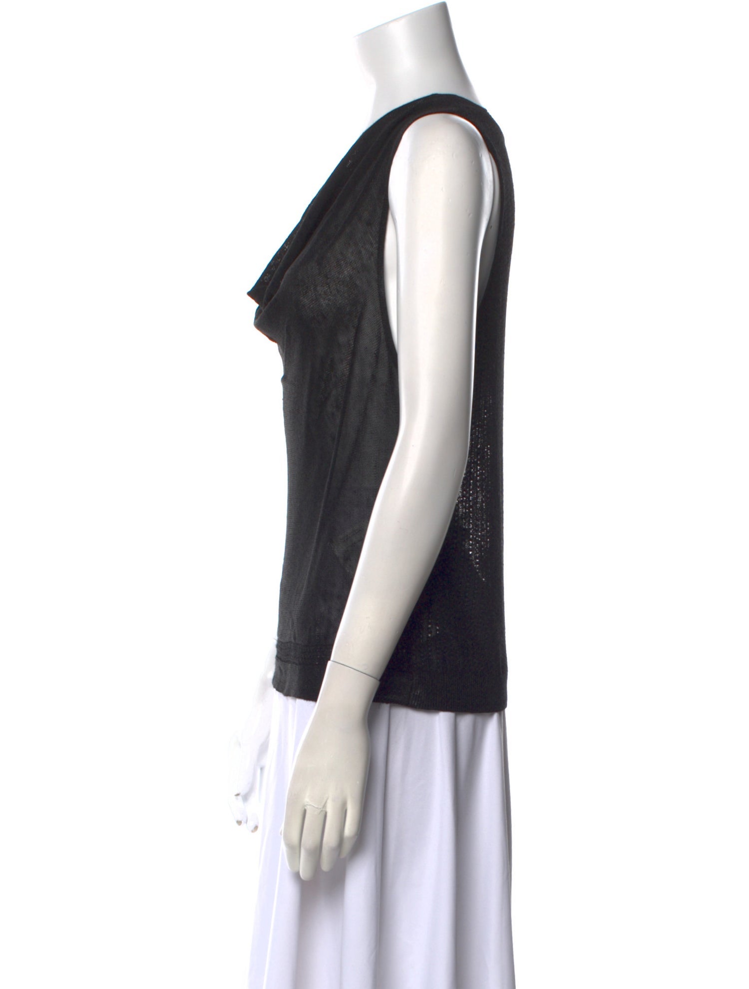 Alice + Olivia Linen Cowl Neck Top