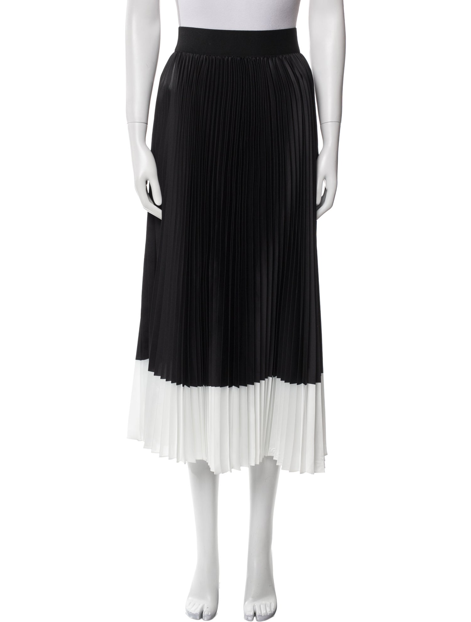 Alice + Olivia Colorblock Pattern Midi Length Skirt