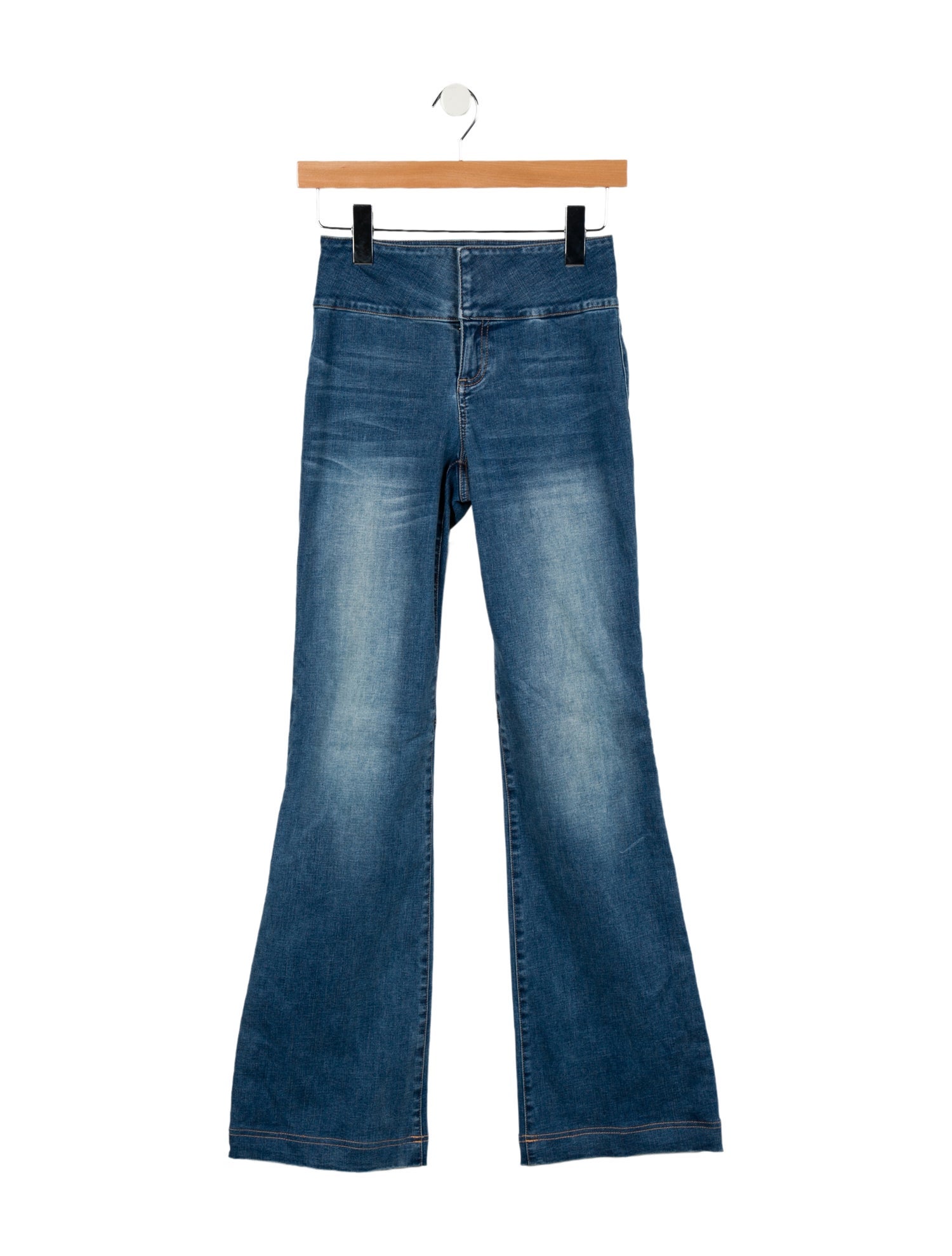 Alice + Olivia Mid-Rise Wide Leg Jeans