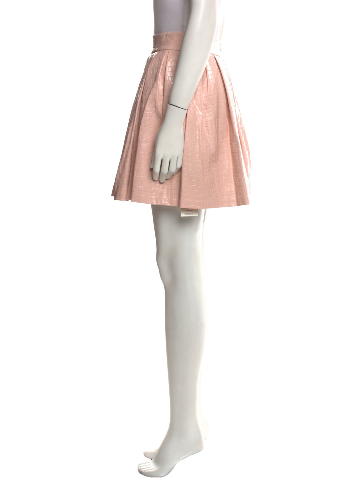 Alice + Olivia Pleated Accents Mini Skirt