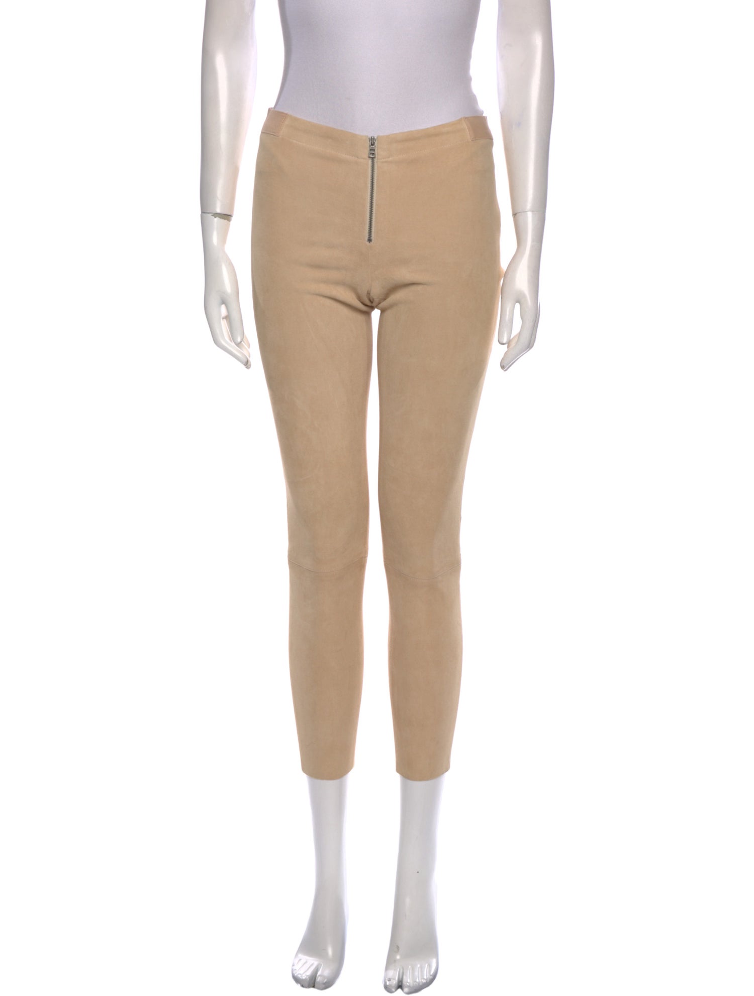 Alice + Olivia Lamb Leather Skinny Leg Pants