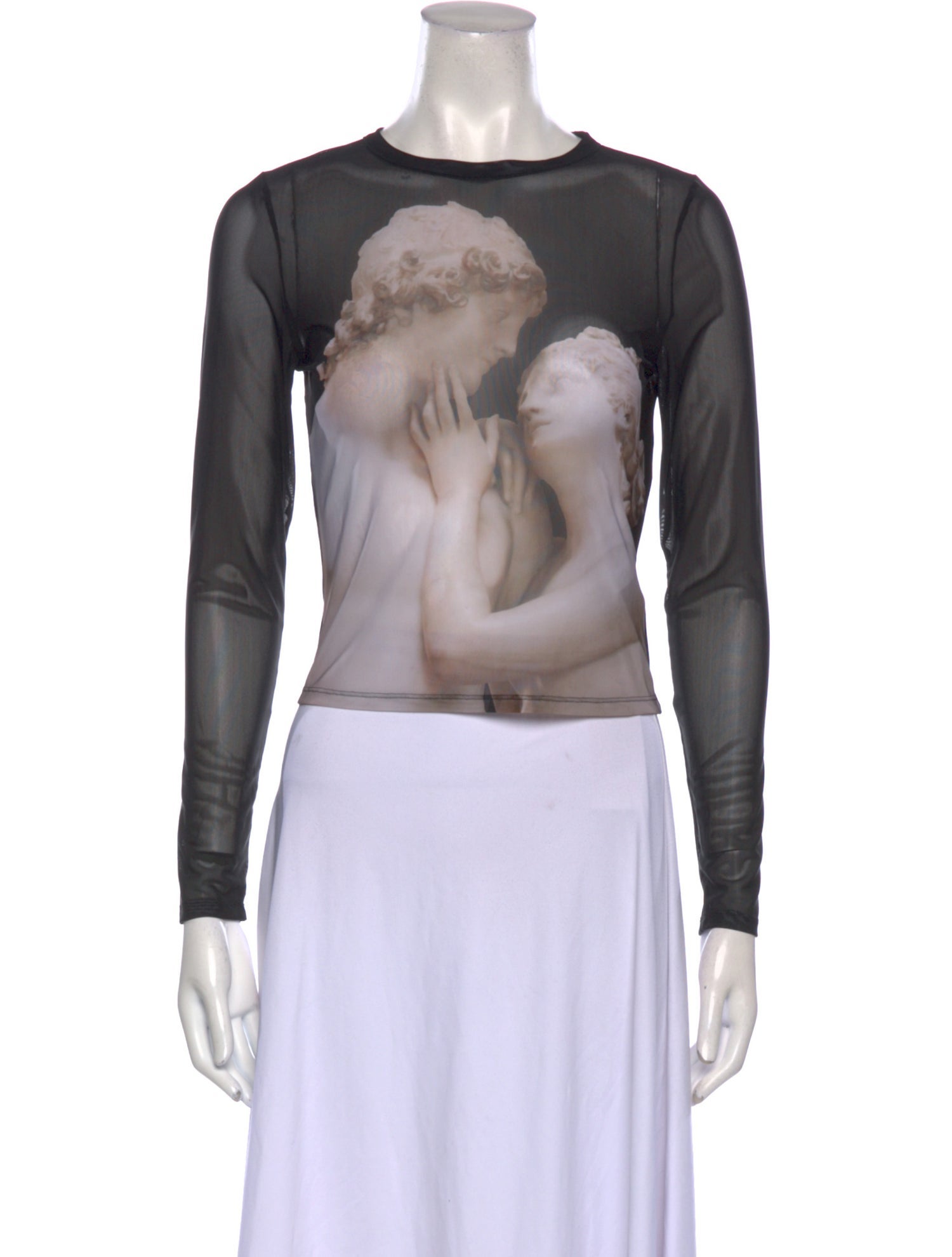 Alice + Olivia Nylon Graphic Print Top