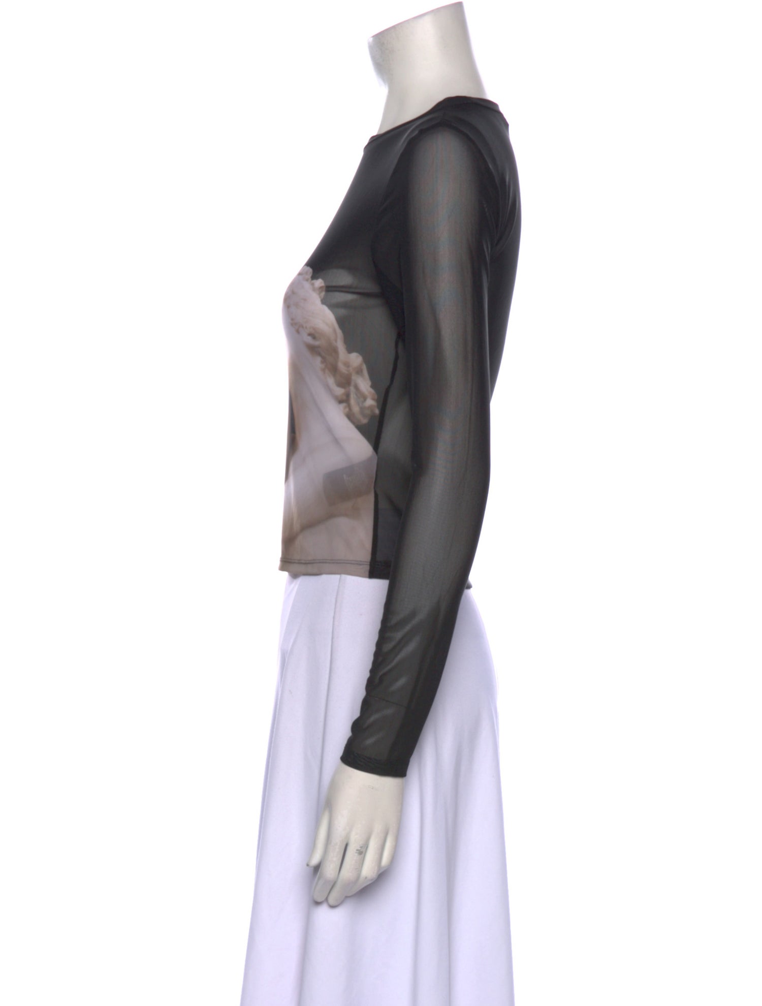 Alice + Olivia Nylon Graphic Print Top