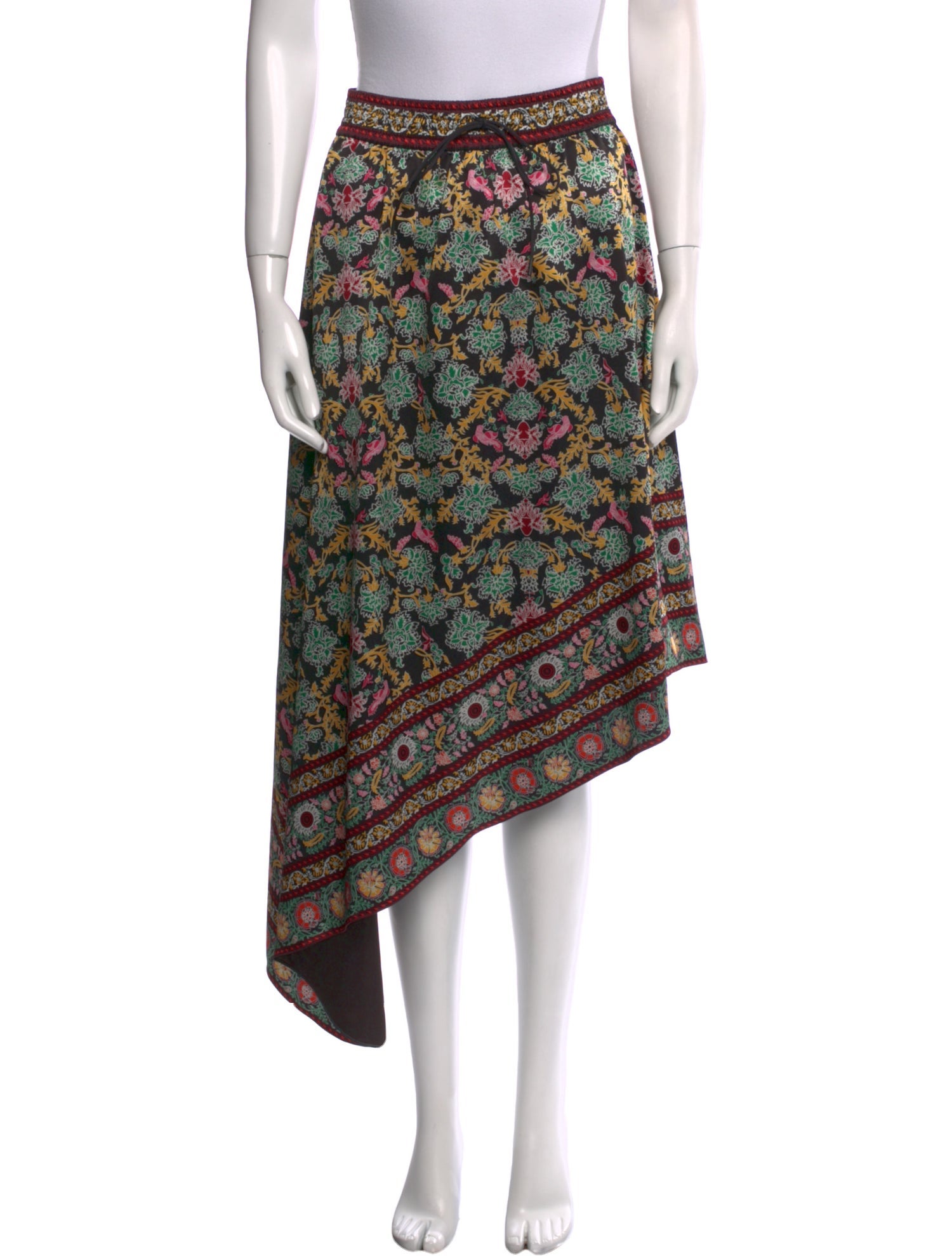 Alice + Olivia Floral Print Midi Length Skirt