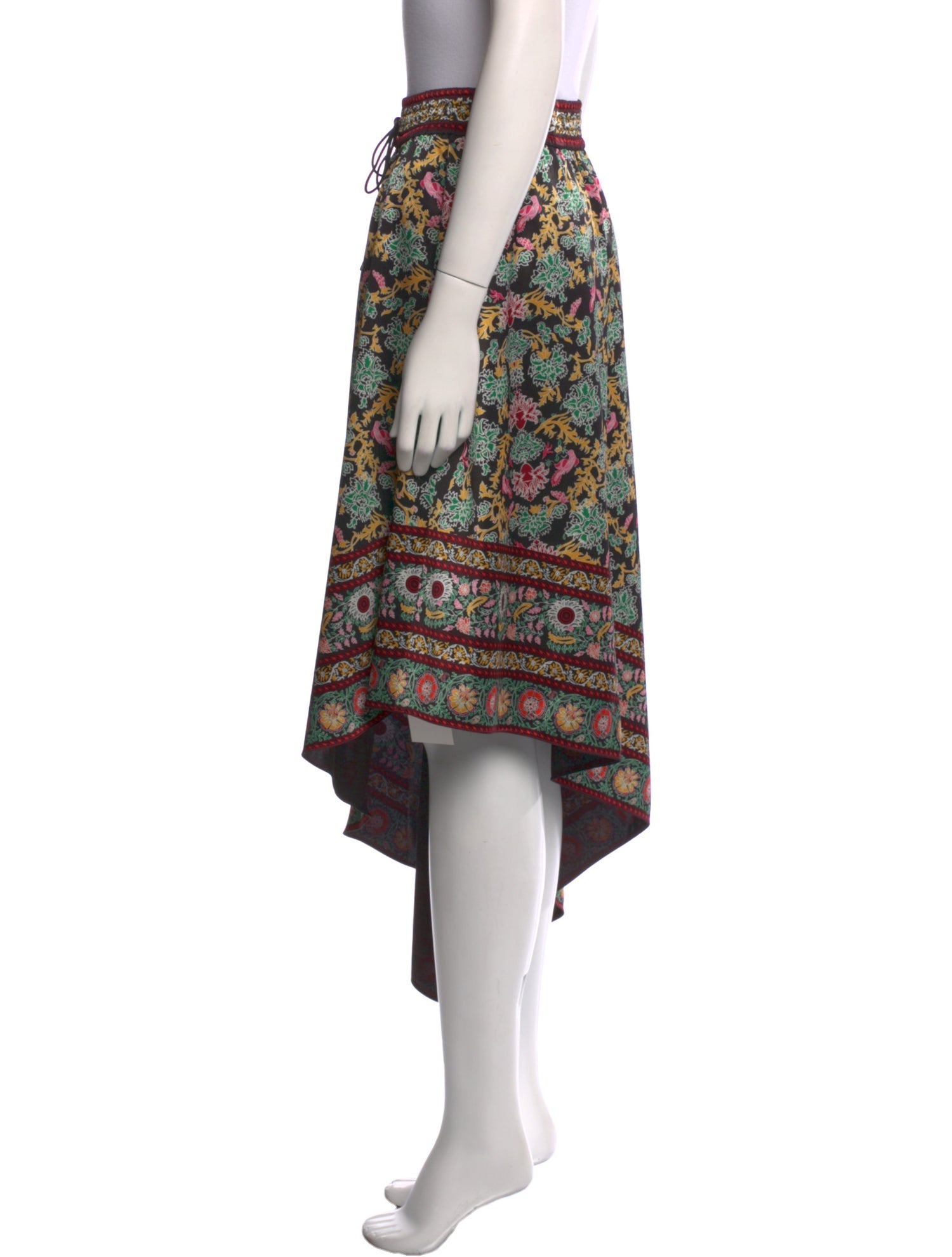 Alice + Olivia Floral Print Midi Length Skirt