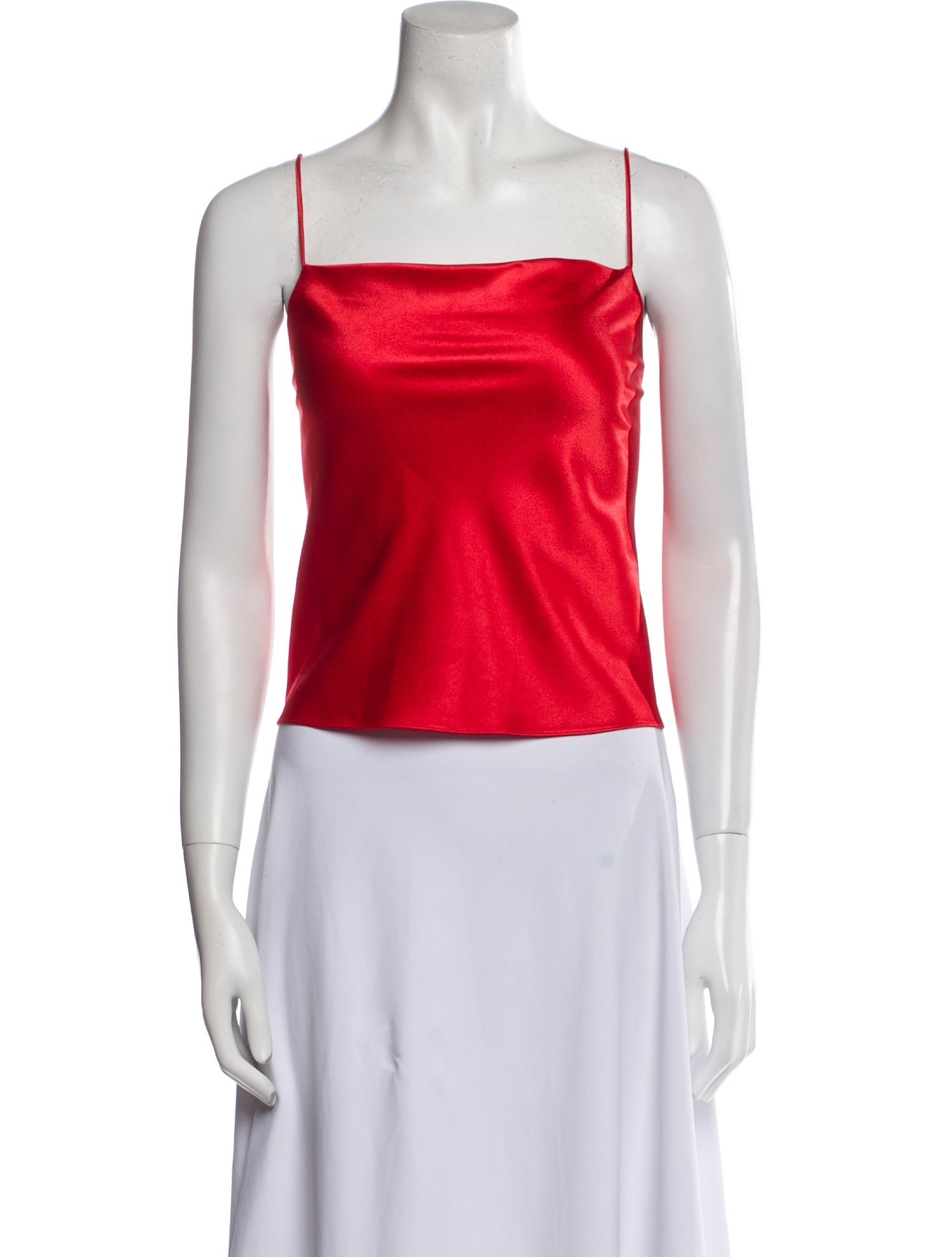 Alice + Olivia Square Neckline Sleeveless Crop Top