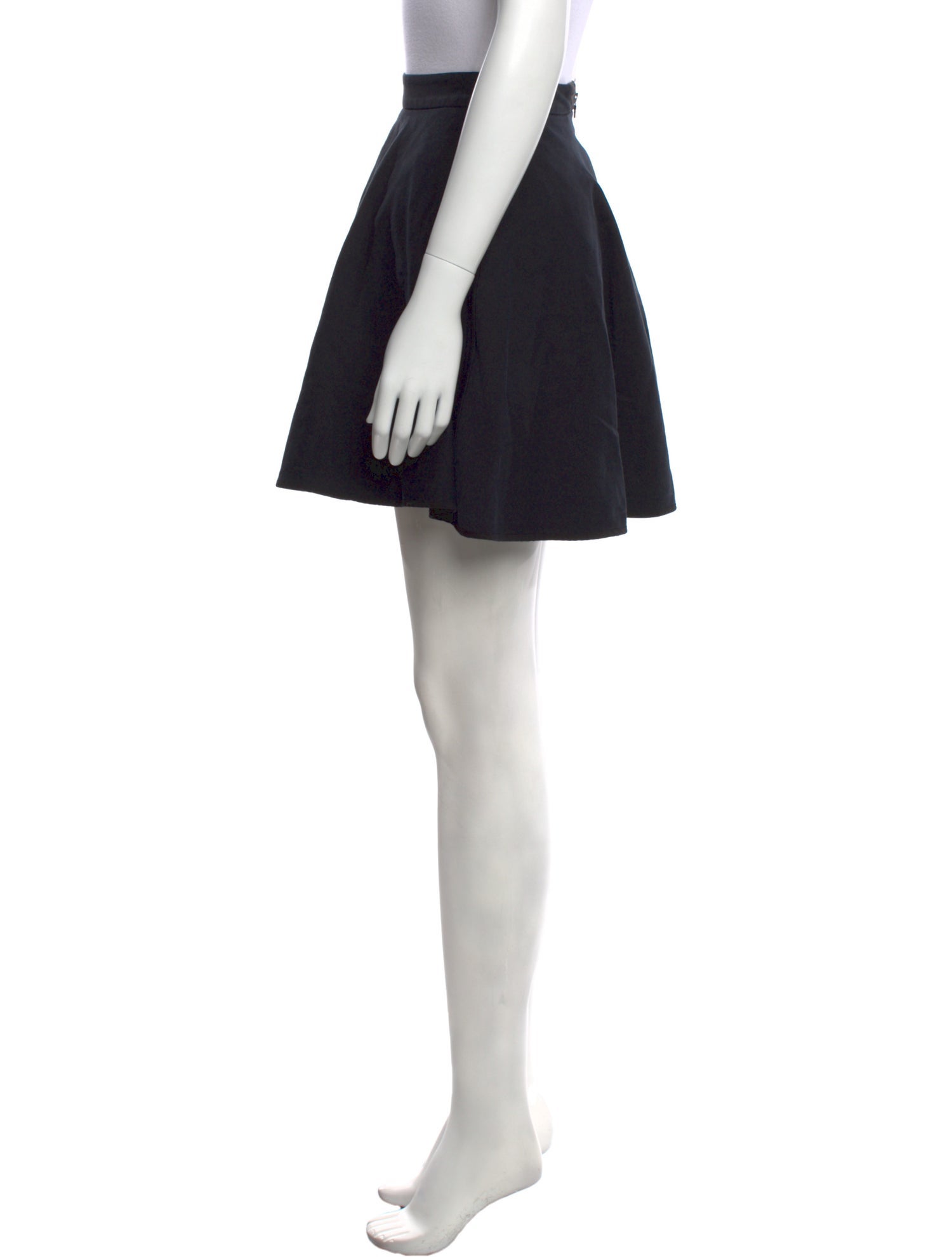 Alice + Olivia Pleated Accents Mini Skirt